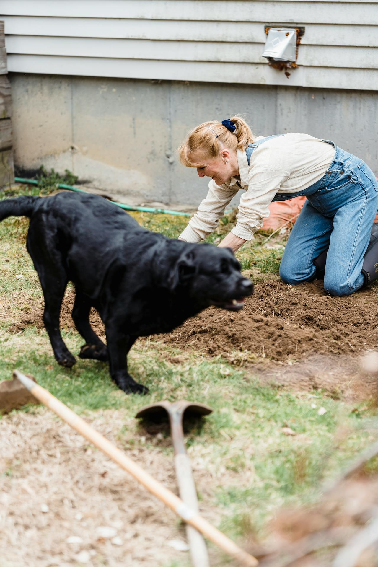 Jessica Williams with her dog
